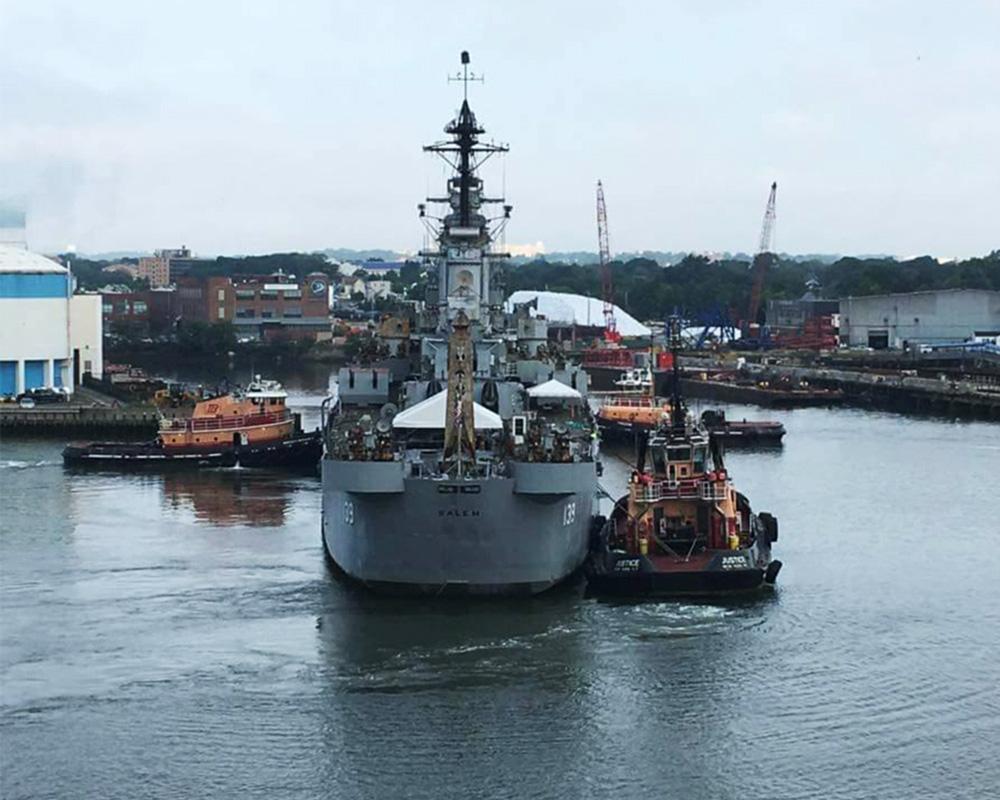 USS Salem Berth Construction
