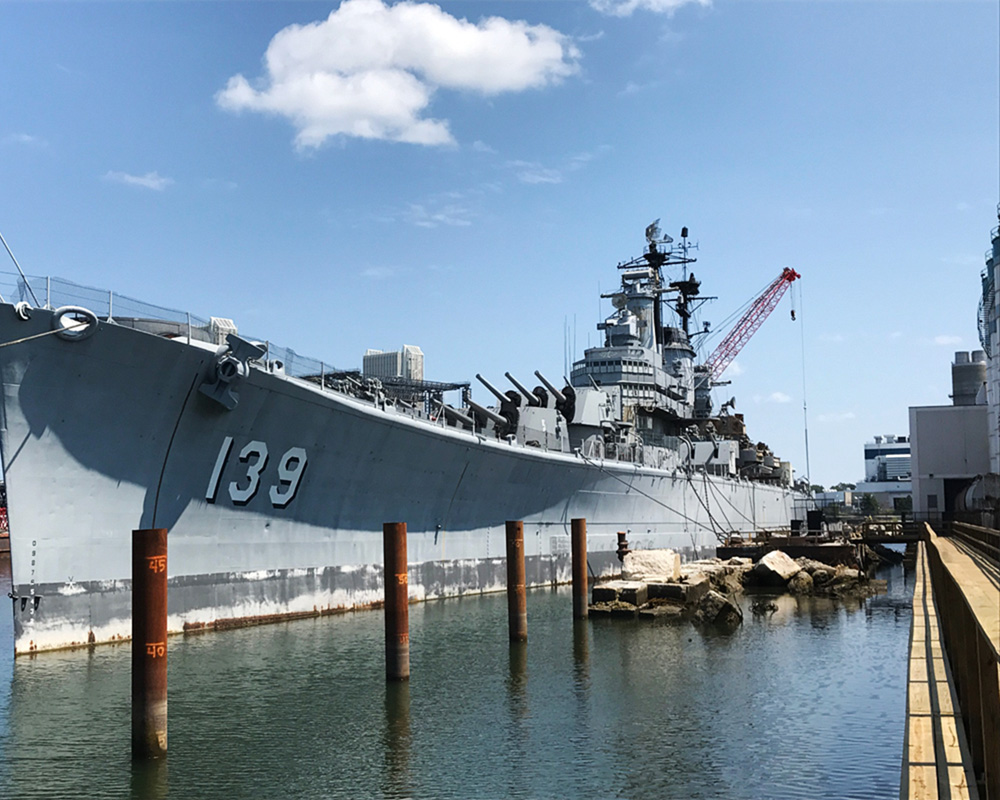 USS Salem Berth Construction