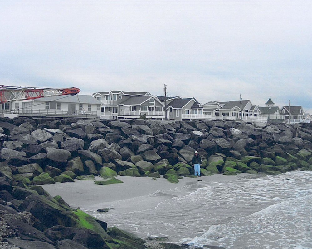 Cape May New Stone Seawall Construction