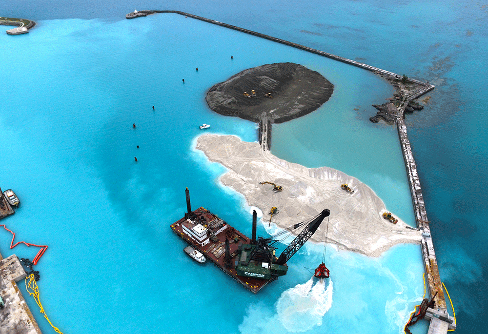 2017 America’s Cup 'Cross Island' Land Reclamation, Bermuda