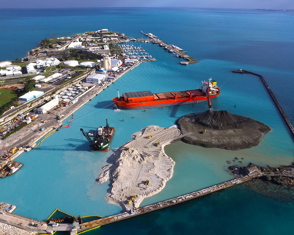 2017 America’s Cup 'Cross Island' Land Reclamation, Bermuda
