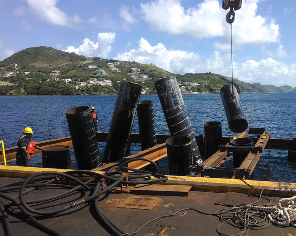 Saint Kitts Deepwater Port Dolphin Construction